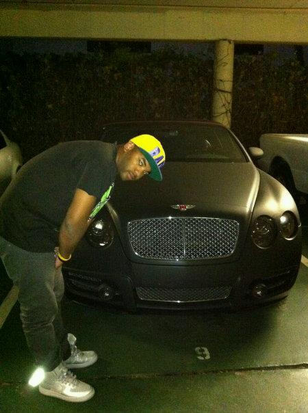 Above is the homie BDP with the flat black Bentley stuntin' hard in that